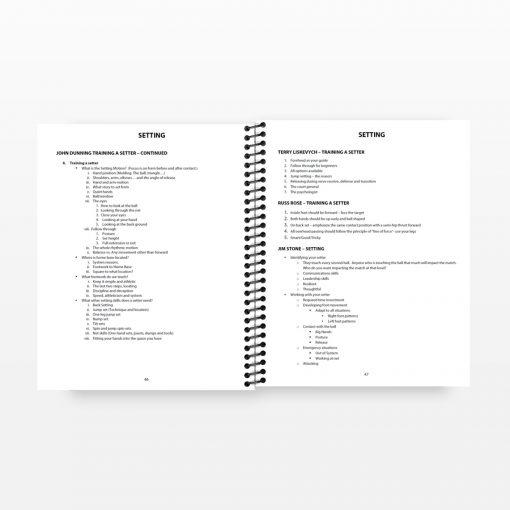 Volleyball Coaches Handbook - Sample pages