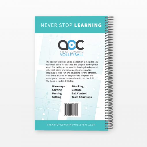 Youth Volleyball Drills - Back cover