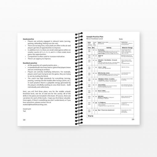 Coaching High School Volleyball - Sample pages