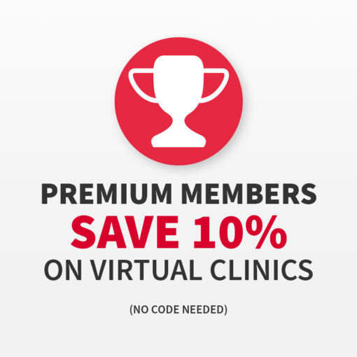 AOC Premium members save 10% on all clinics